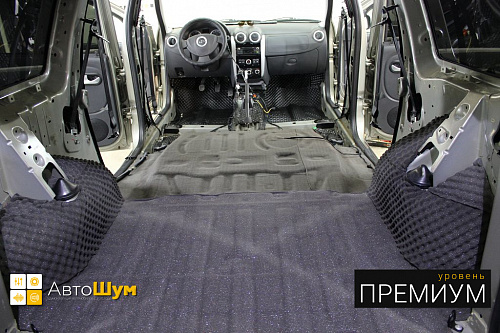 Шумоизоляция автомобиля Lada Largus по варианту Премиум